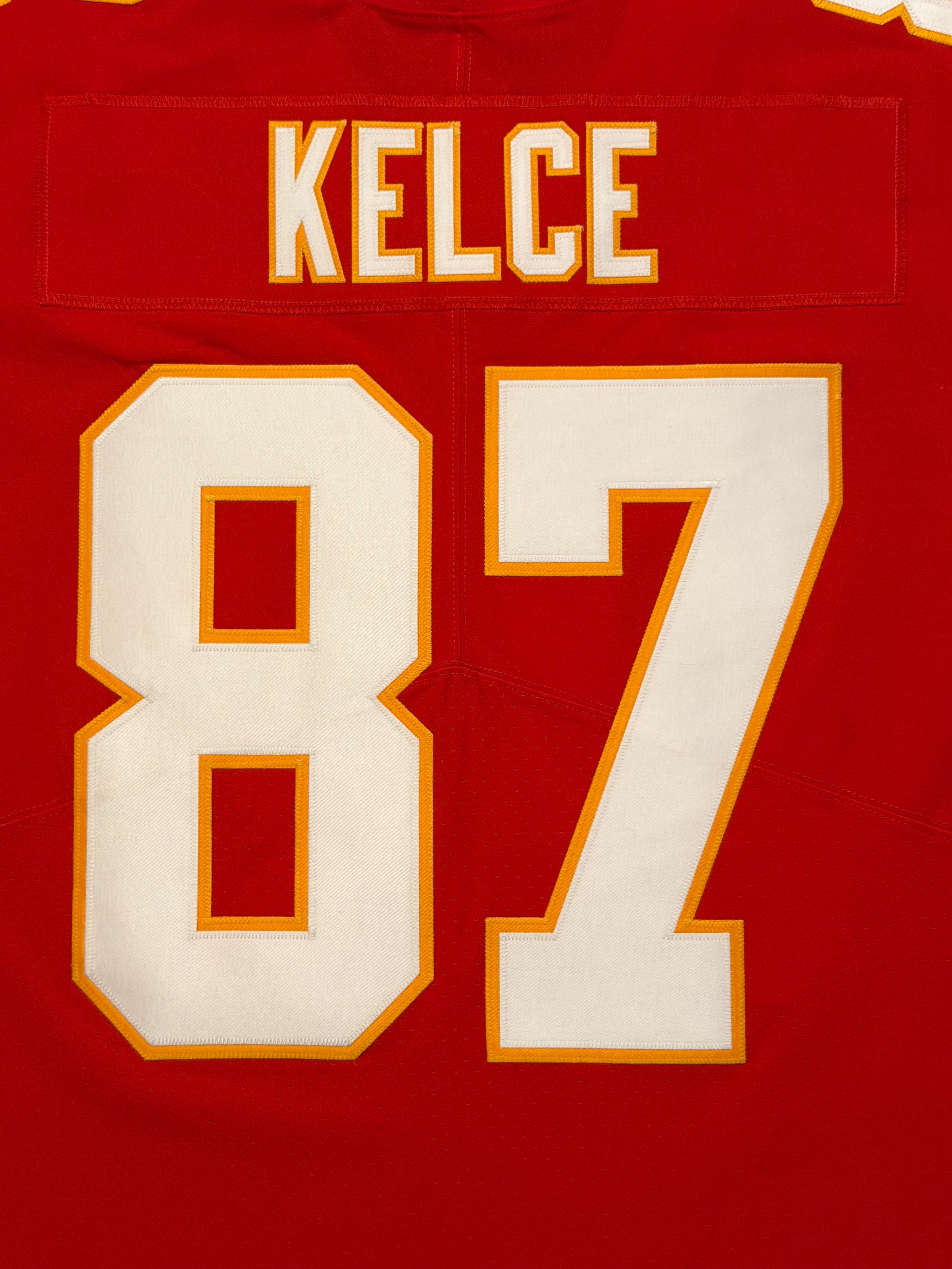 Travis Kelce Kansas City Chiefs Jersey #87 Nike Vapor Elite Red Size 44 (Large) NFL