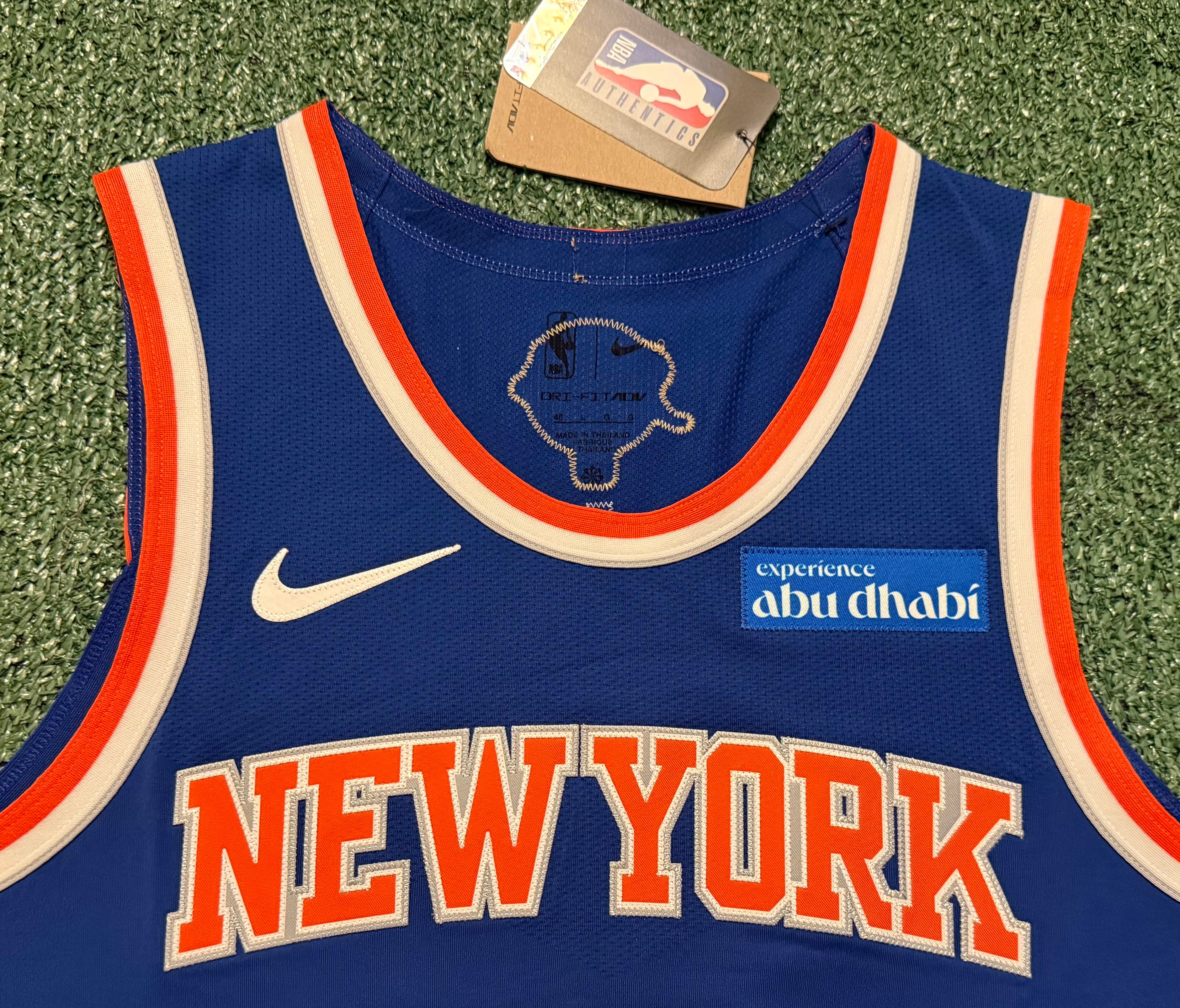 Jalen Brunson New York Knicks Jersey #11 Finals Nike ADV Authentic Blue Size 48 (L) NBA