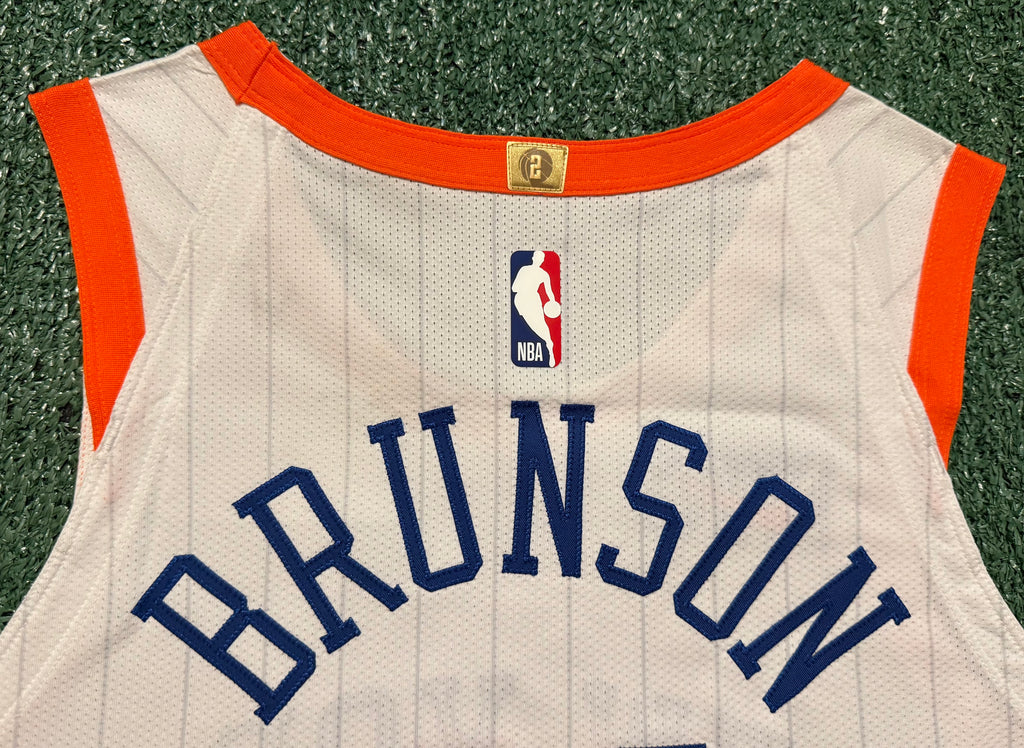 Jalen Brunson New York Knicks Jersey #11 Nike ADV Authentic White Size 44 (M) NBA