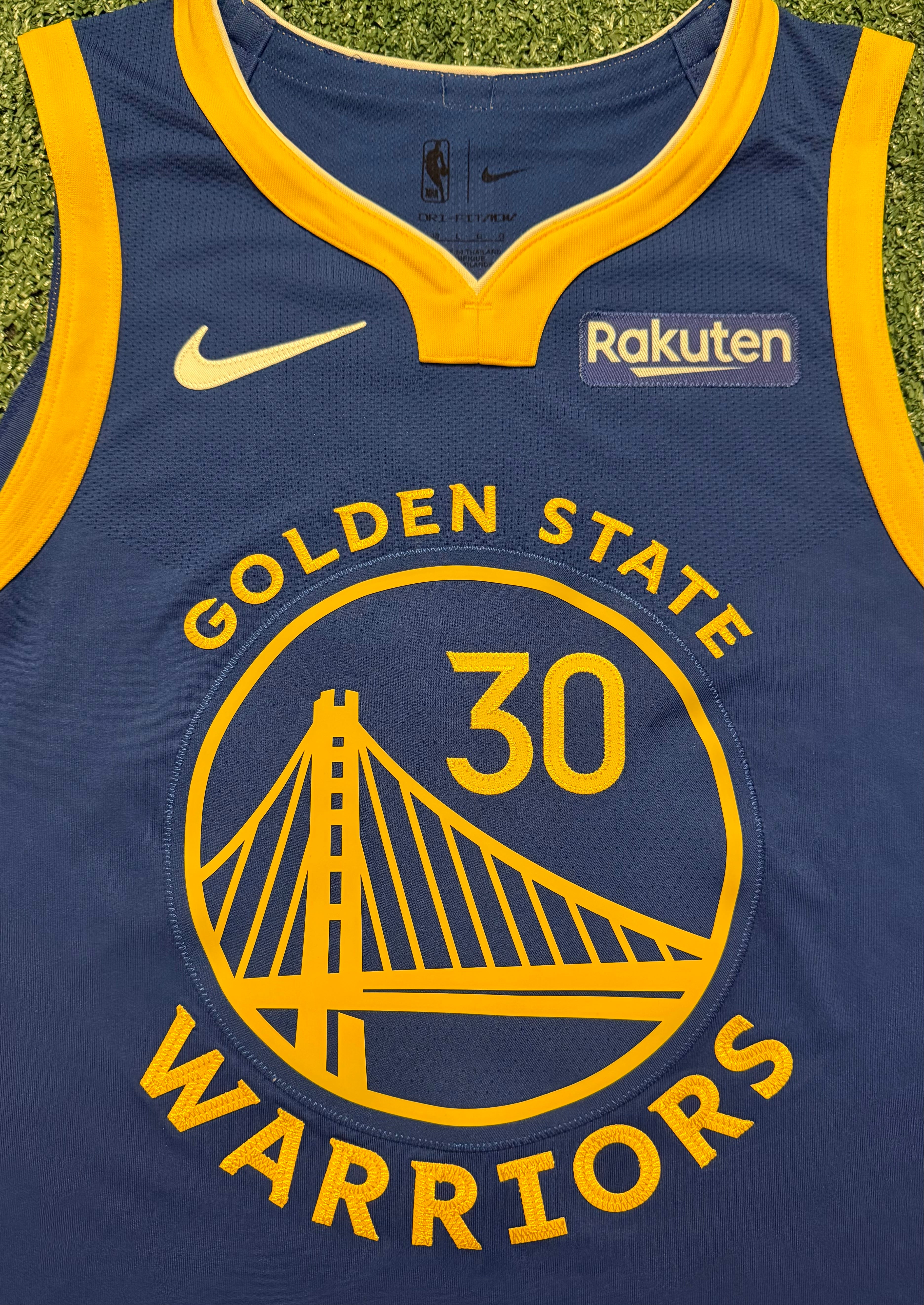 Steph Curry Golden State Warriors Jersey #30 Nike ADV Authentic Blue Size 48 (L) NBA