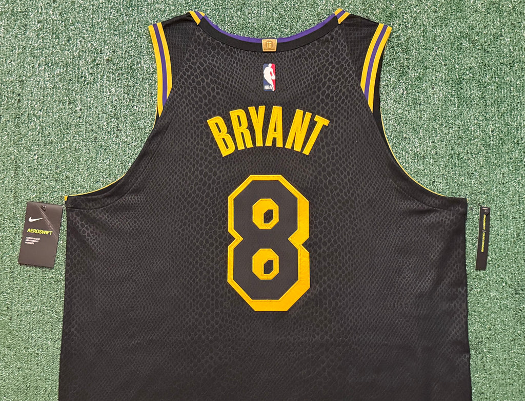 Kobe Bryant Los Angeles Lakers Jersey #8 Nike AeroSwift Authentic Black Size 52 (XL) NBA