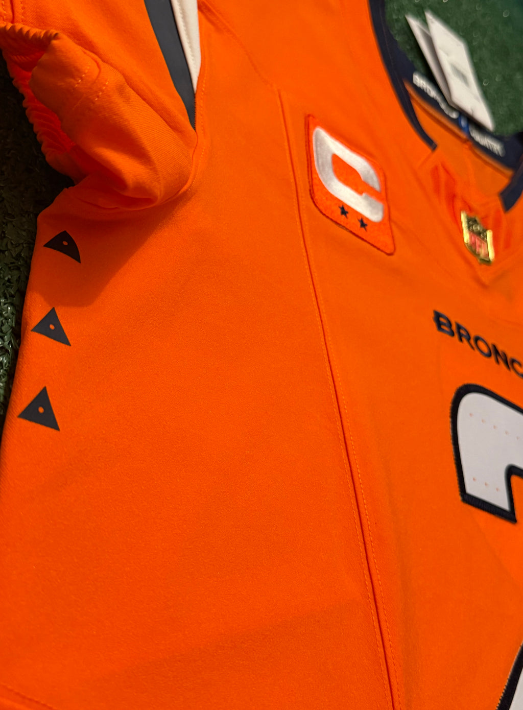 Pat Surtain II Denver Broncos Jersey #2 Nike Vapor Fuse Elite Orange Size 44 (L) NFL