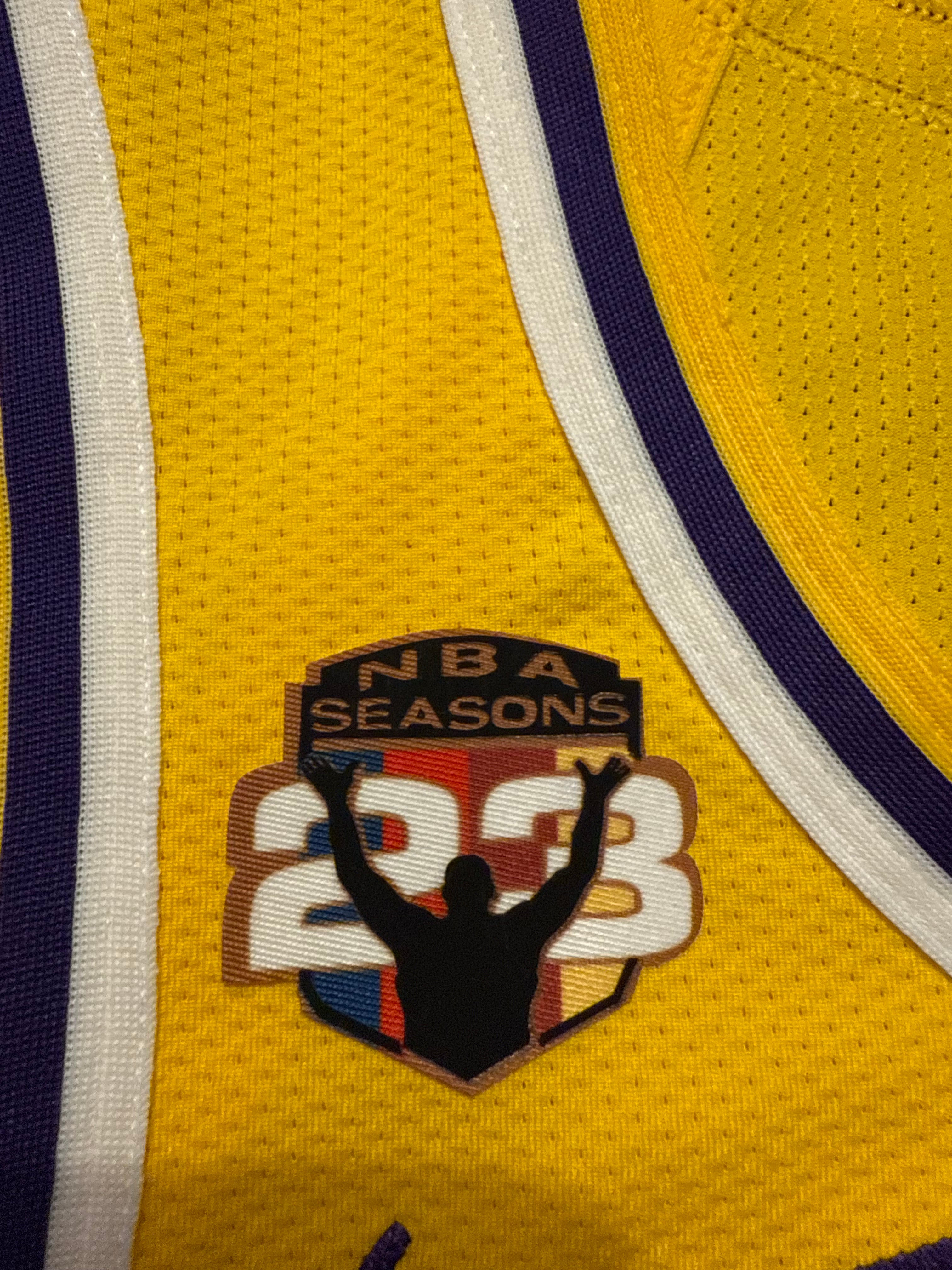 LeBron James Los Angeles Lakers Jersey #23 Nike ADV Authentic Gold Size 48 (L) NBA