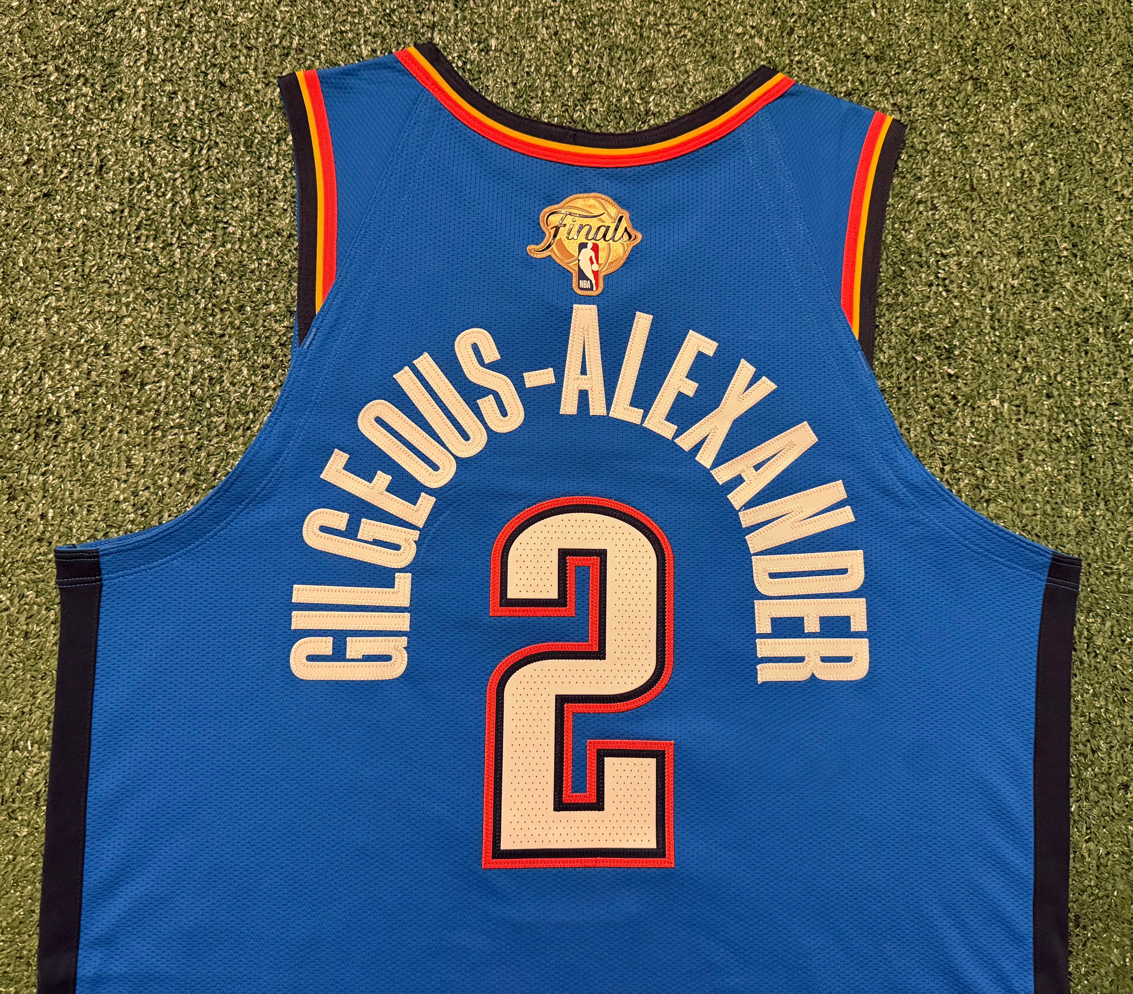 Shai Gilgeous-Alexander Oklahoma City Thunder Jersey #2 Nike ADV Authentic Blue Size 48 (L) NBA