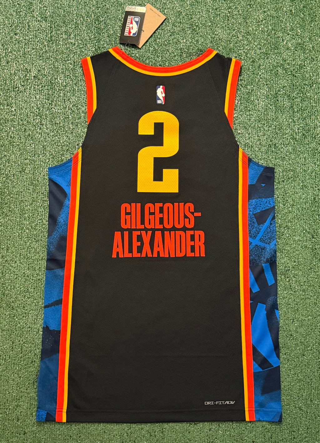 Shai Gilgeous-Alexander Oklahoma City Thunder Jersey #2 Nike ADV Authentic Black Size 44 (M) NBA