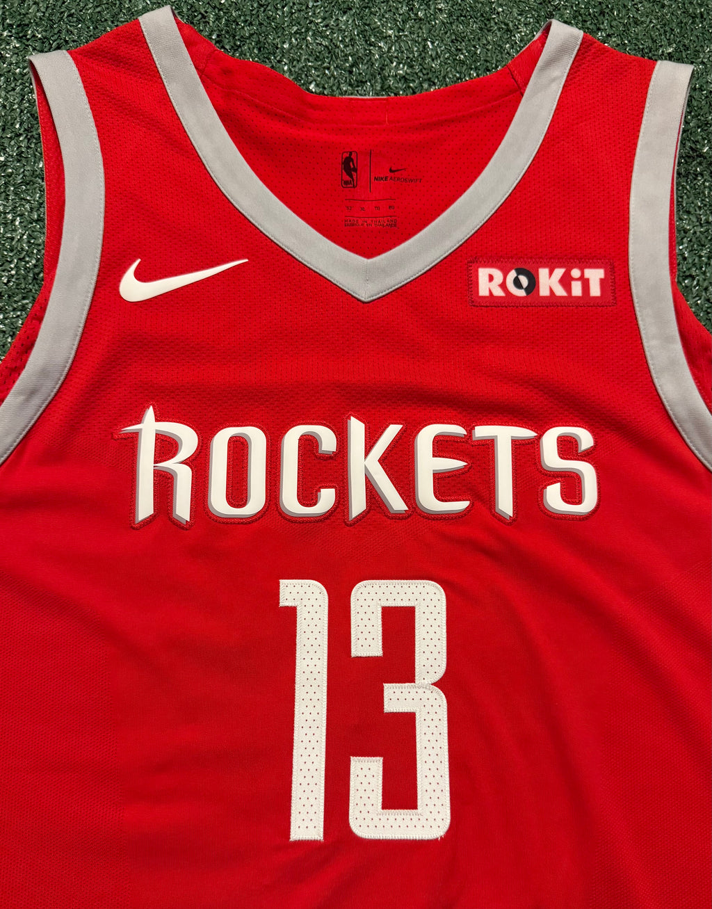 James Harden Houston Rockets Jersey #1 Nike AeroSwift Authentic Red Size 52 (XL) NBA