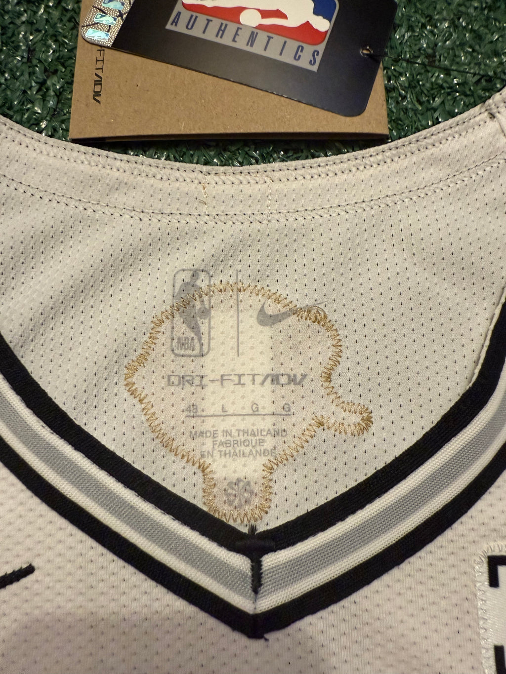 Victor Wembanyama San Antonio Spurs Jersey #1 Nike ADV Authentic White Size 48 (L) NBA