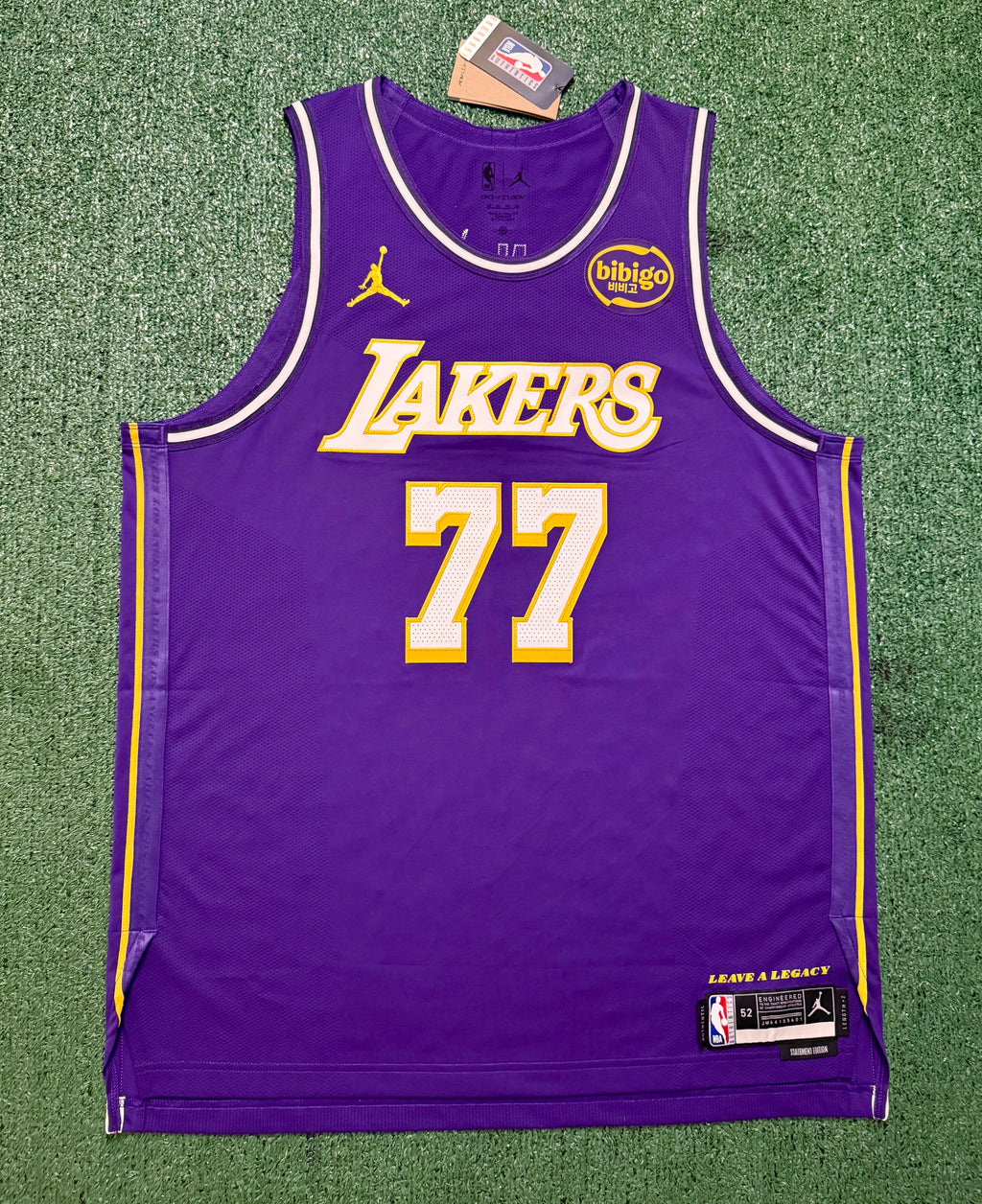 Luka Doncic Los Angeles Lakers Jersey #77 Nike ADV Authentic Purple Size 52 (XL) NBA