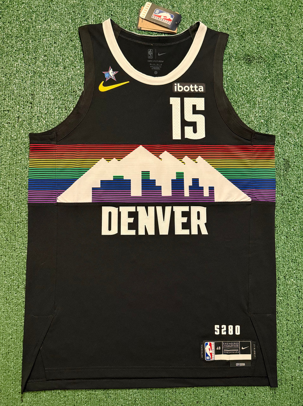 Nikola Jokic Denver Nuggets Jersey #15 Nike ADV Authentic Black Size 48 (L) NBA