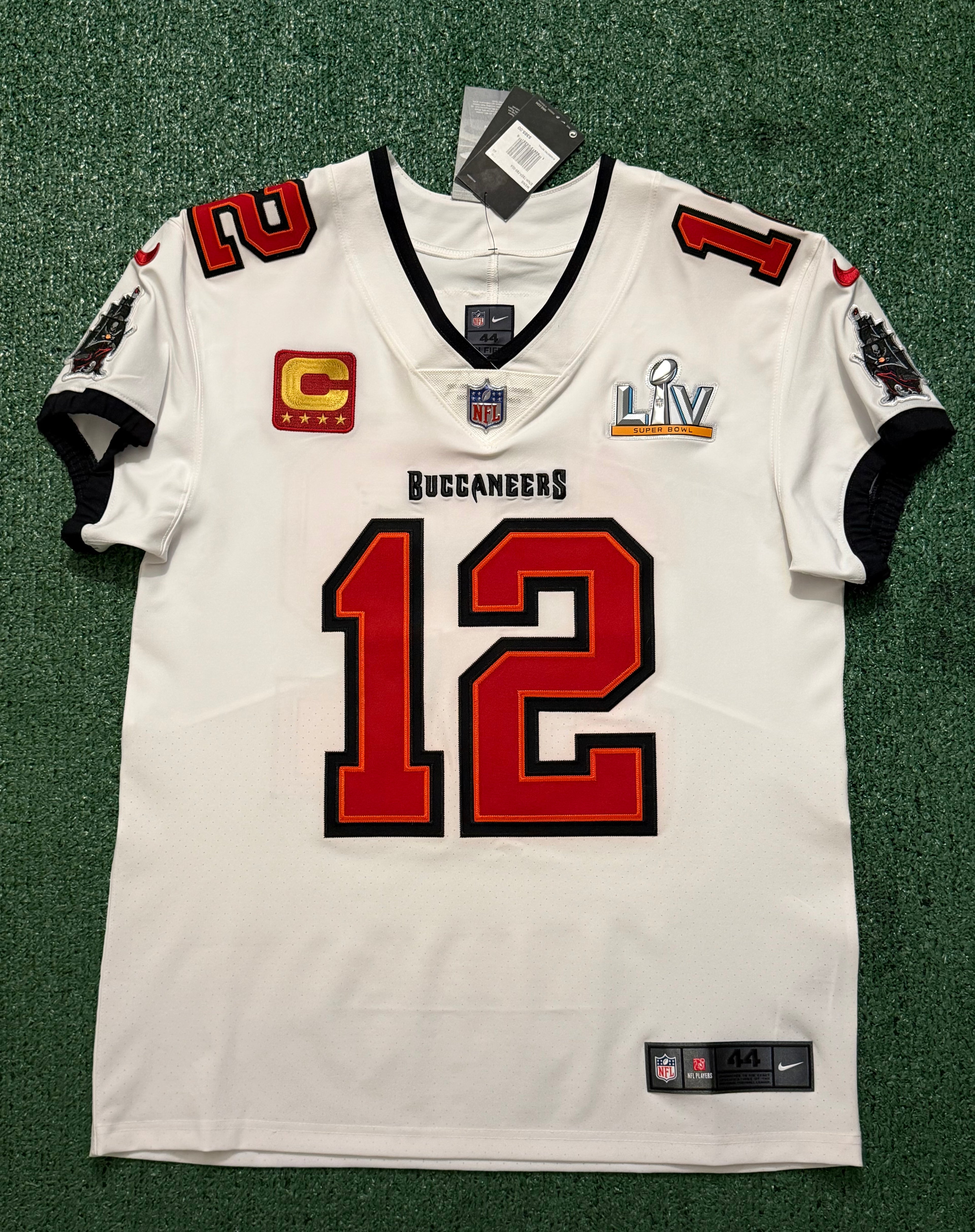 Tom Brady Tampa Bay Buccaneers Jersey #12 Nike Vapor Elite White size 44 (Large) NFL