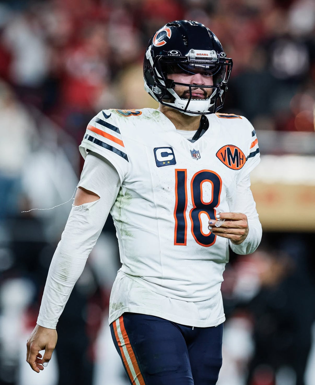 Caleb Williams Chicago Bears Jersey #18 Nike Vapor FUSE Elite White Size 40 (Medium) NFL