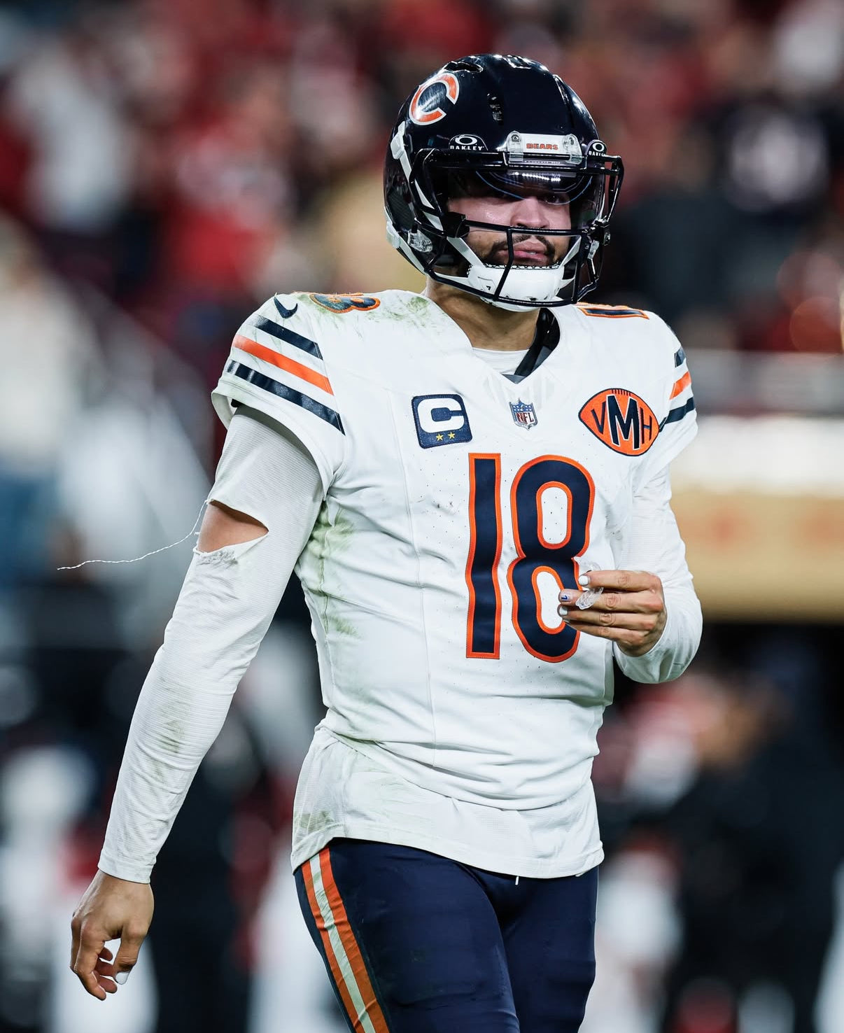 Caleb Williams Chicago Bears Jersey #18 Nike Vapor FUSE Elite White Size 40 (Medium) NFL