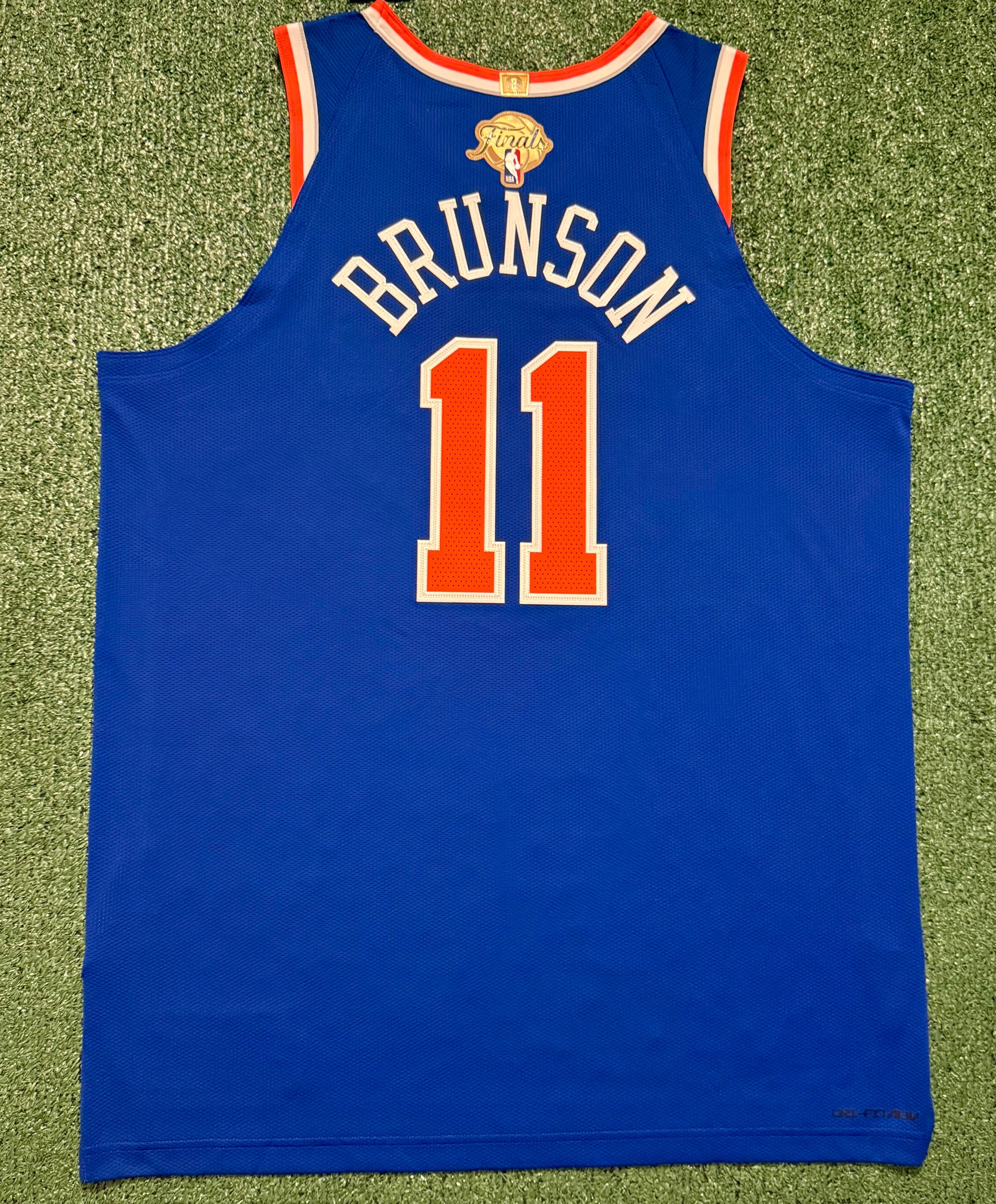 Jalen Brunson New York Knicks Jersey #11 Finals Nike ADV Authentic Blue Size 52 (XL) NBA