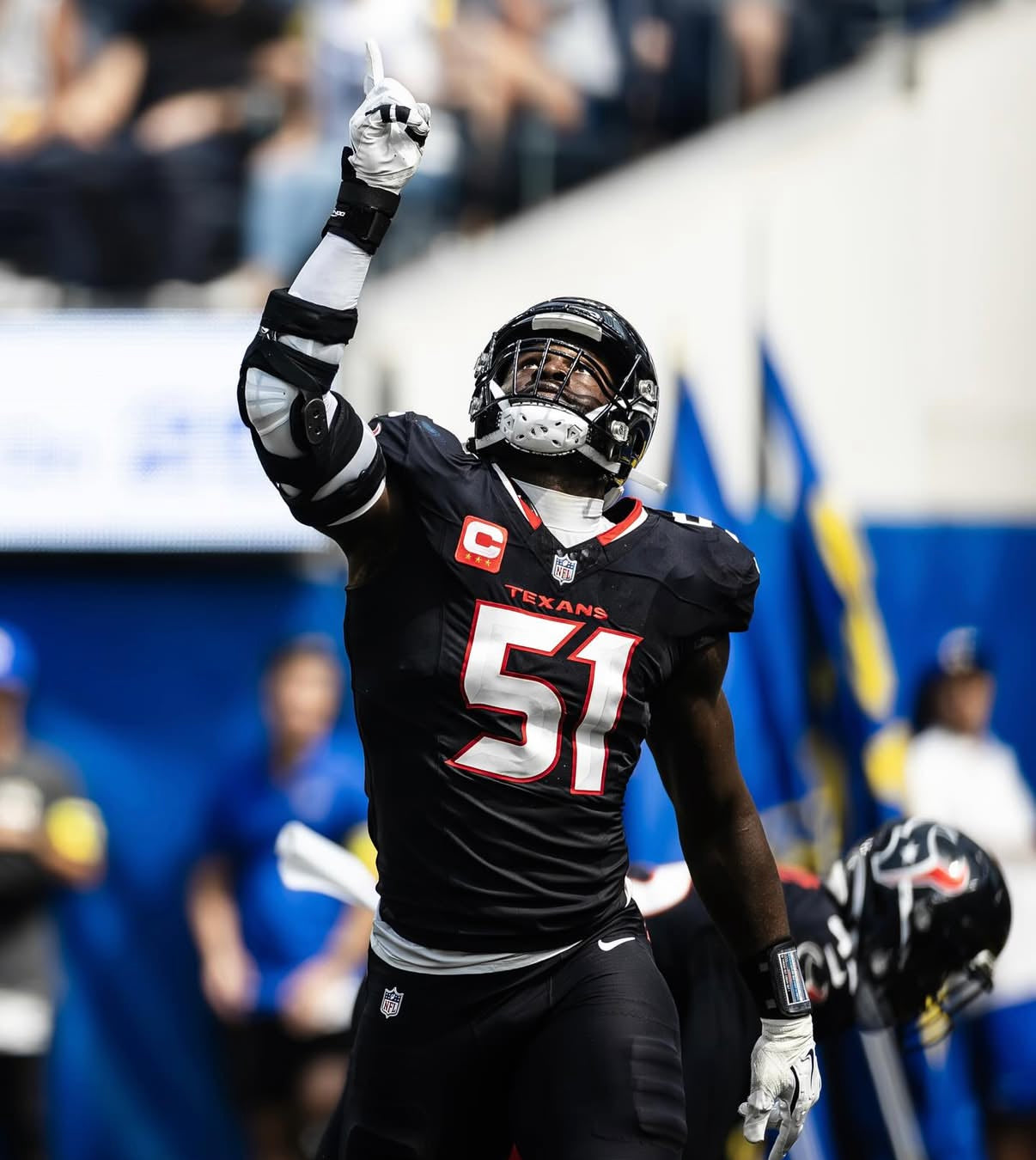 Will Anderson Jr Houston Texans Jersey #51 Nike Vapor Fuse Elite Navy Size 40 (M) NFL