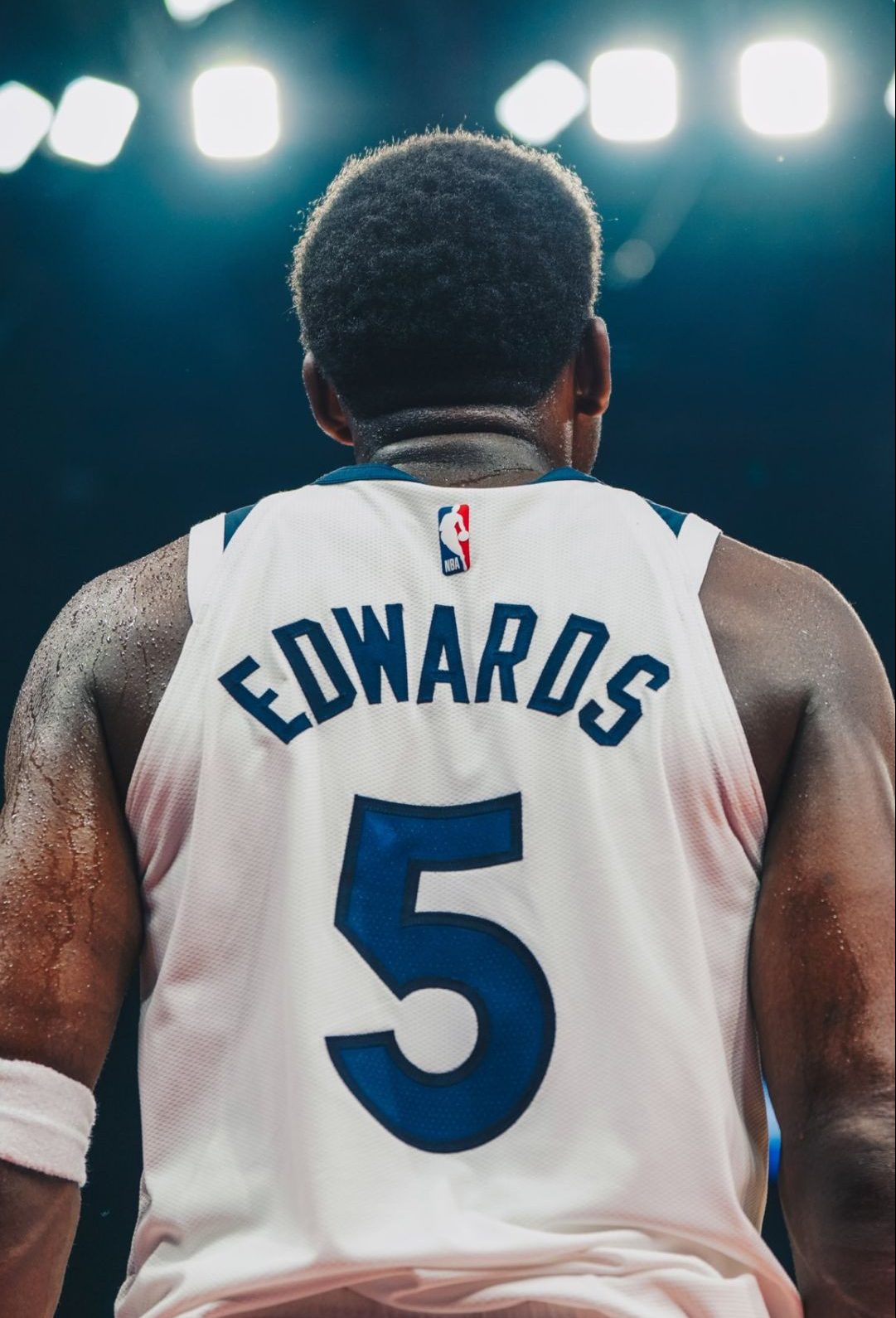 Anthony Edwards Minnesota Timberwolves Jersey #5 Nike ADV Authentic White Size 52 (XL) NBA