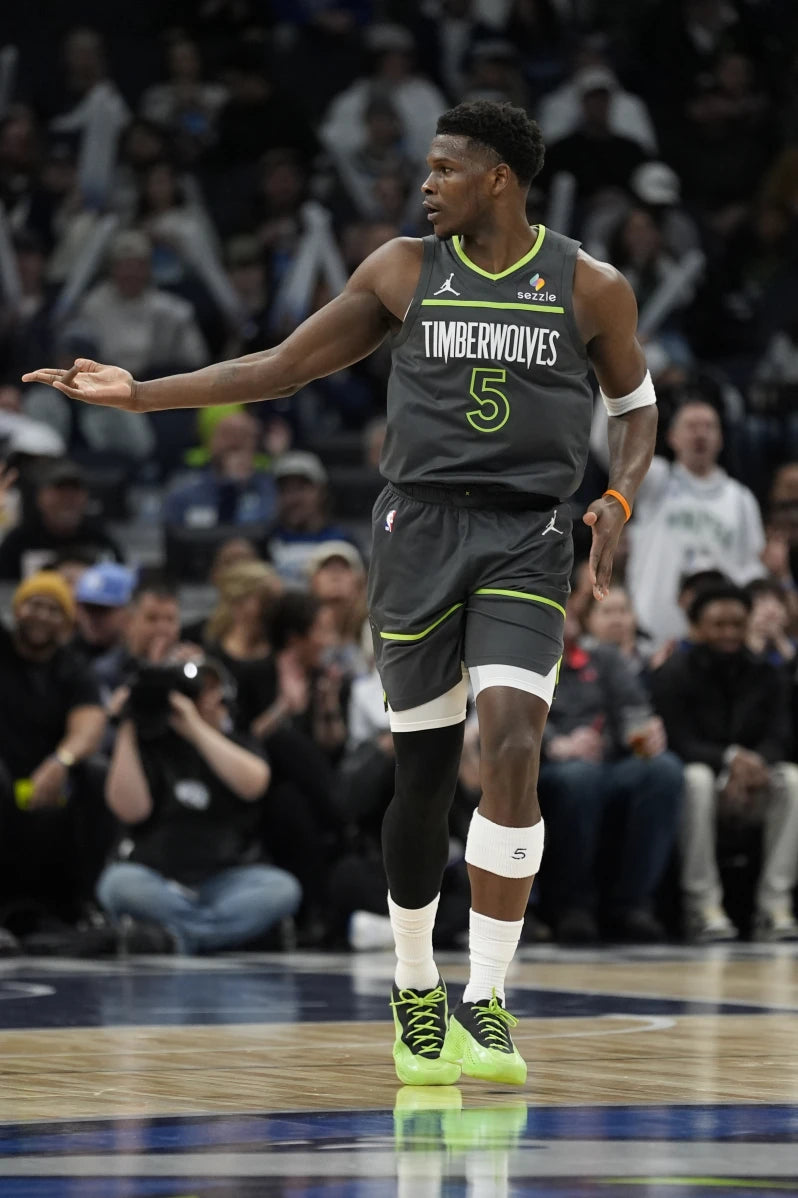 Anthony Edwards Minnesota Timberwolves Jersey #5 Nike ADV Authentic Gray Size 44 (M) NBA