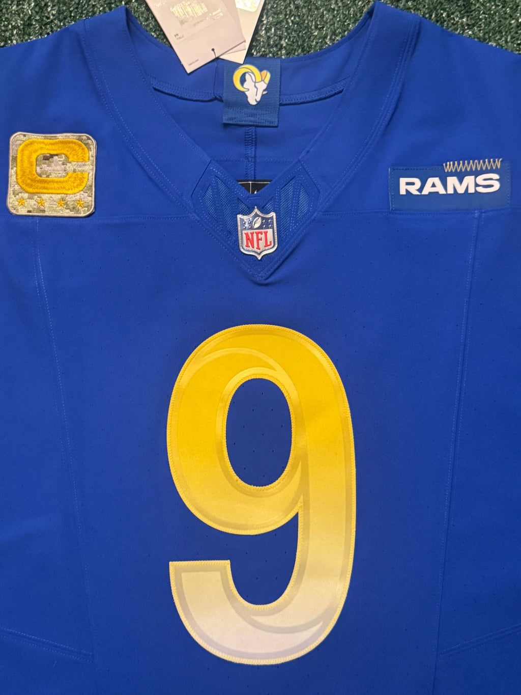 Matthew Stafford Los Angeles Rams Jersey #9 Nike Vapor FUSE Elite blue Size 44 (Large) NFL