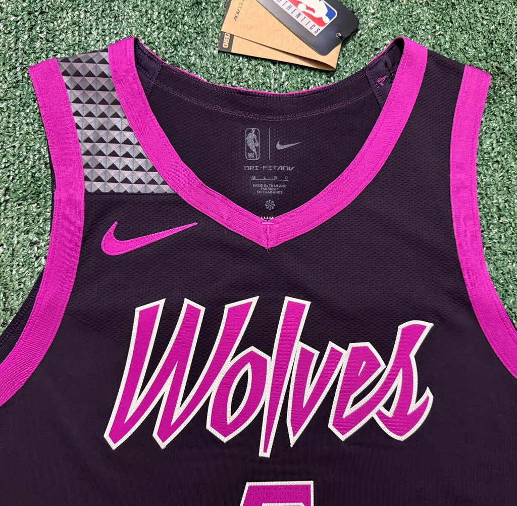 Anthony Edwards Minnesota Timberwolves Jersey #5 Nike ADV Authentic Black Size 48 (L) NBA