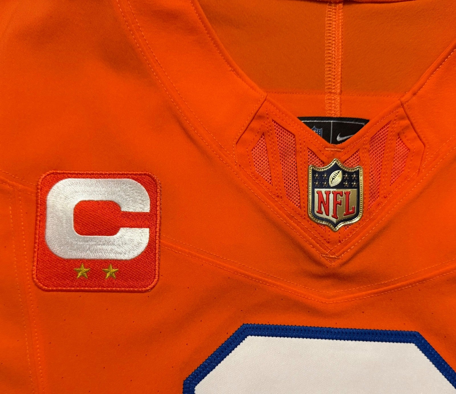 Pat Surtain II Denver Broncos Jersey #2 Nike Vapor Fuse Elite Orange Size 48 (XL) NFL