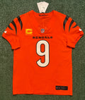 Joe Burrow Cincinnati Bengals Jersey #9 Nike Vapor FUSE Elite Orange Size 40 (M) NFL