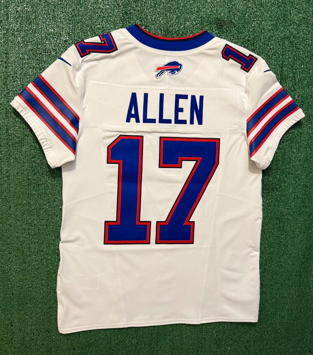 Josh Allen Buffalo Bills Jersey #17 Nike Vapor Fuse Elite White Size 40 (M) NFL