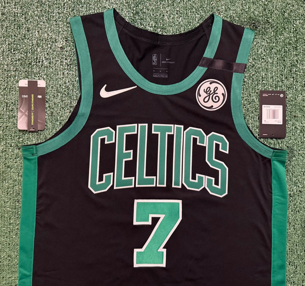 Jaylen Brown Boston Celtics Jersey #7 Nike Vaporknit Authentic Black Size 44 (Medium) NBA