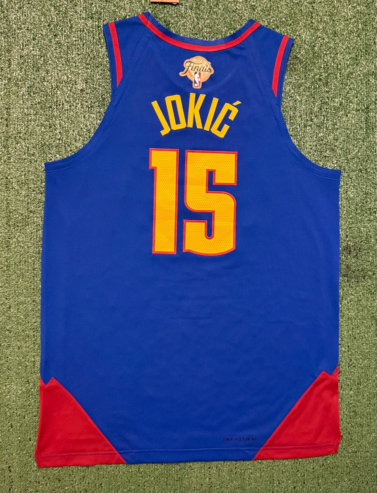 Nikola Jokic Denver Nuggets Jersey #15 Nike ADV Authentic Blue Size 48 (L) NBA