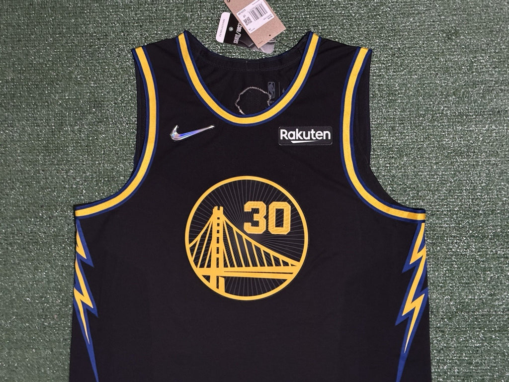 Steph Curry Golden State Warriors Jersey #30 Nike ADV Authentic Black Size 48 (L) NBA