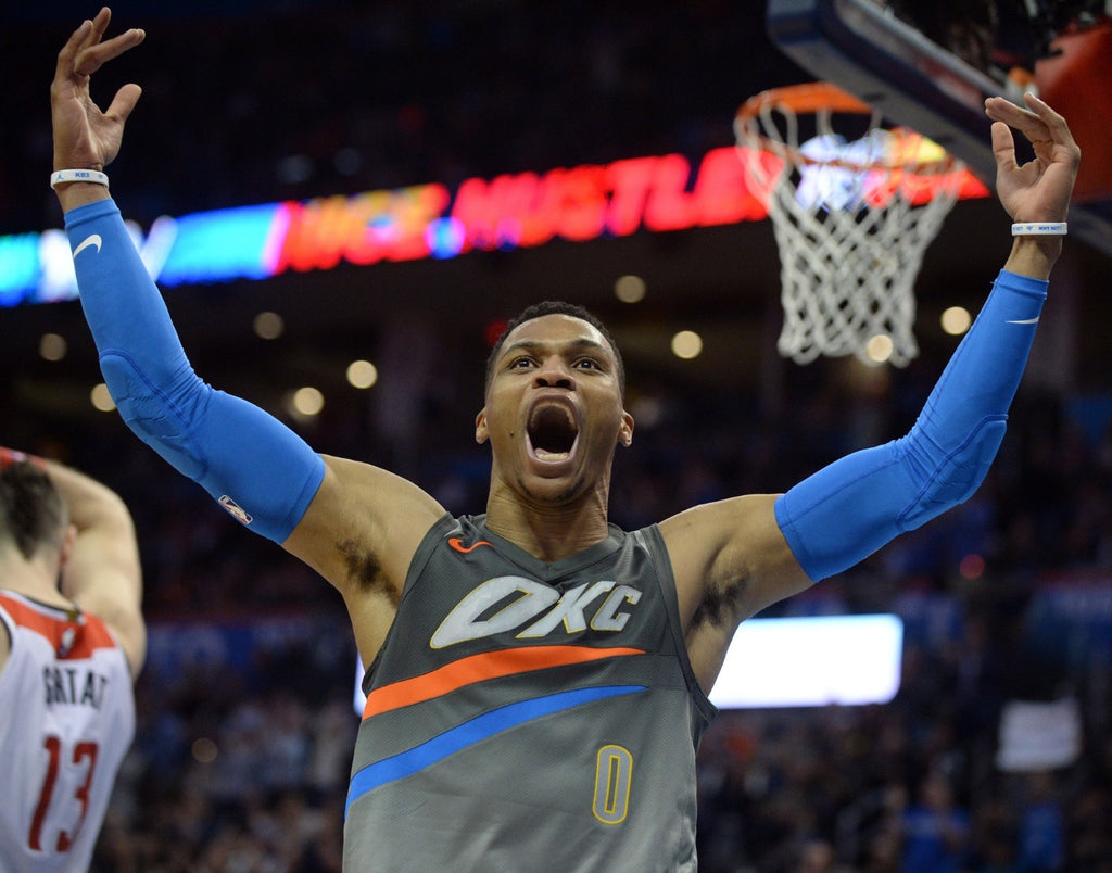 Russell Westbrook Oklahoma City Thunder Jersey #0 Nike Aeroswift Authentic Gray Size 44 (M) NBA