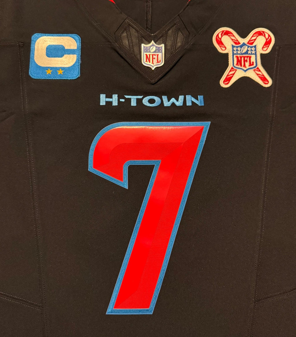 CJ Stroud Houston Texans Jersey #7 Nike Vapor Fuse Elite Navy Size 44 (L) NFL