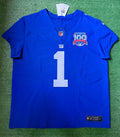 Malik Nabers New York Giants Jersey #1 Nike Vapor FUSE Elite Blue Size 48 (XL) NFL