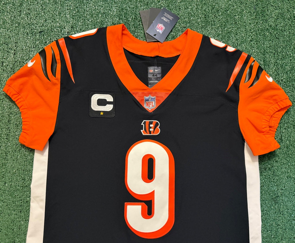 Joe Burrow Cincinnati Bengals Jersey #9 Nike Vapor Elite Black Size 44 (L) NFL