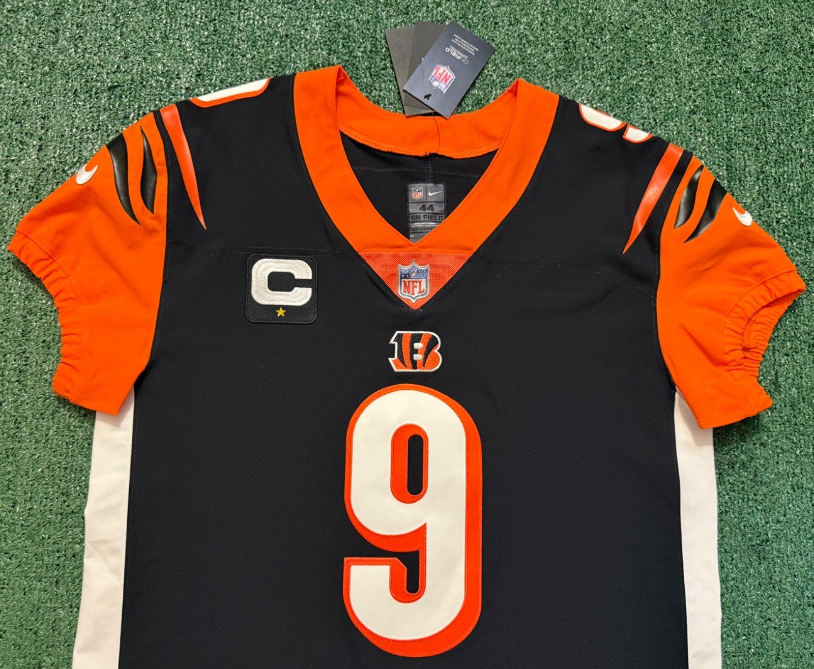 Joe Burrow Cincinnati Bengals Jersey #9 Nike Vapor Elite Black Size 44 (L) NFL
