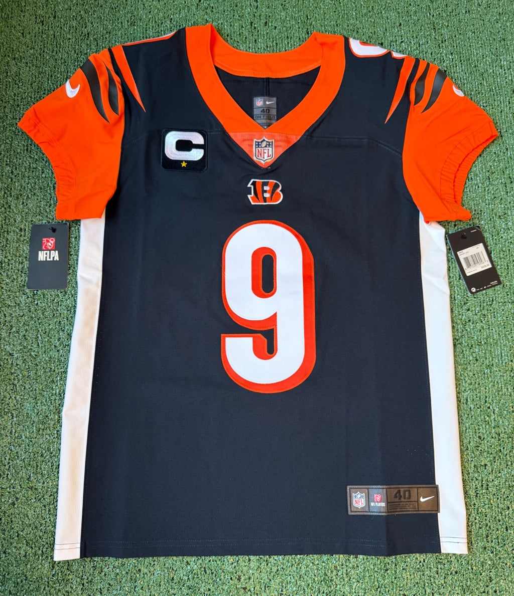 Joe Burrow Cincinnati Bengals Jersey #9 Nike Vapor Elite Black Size 40 (M) NFL