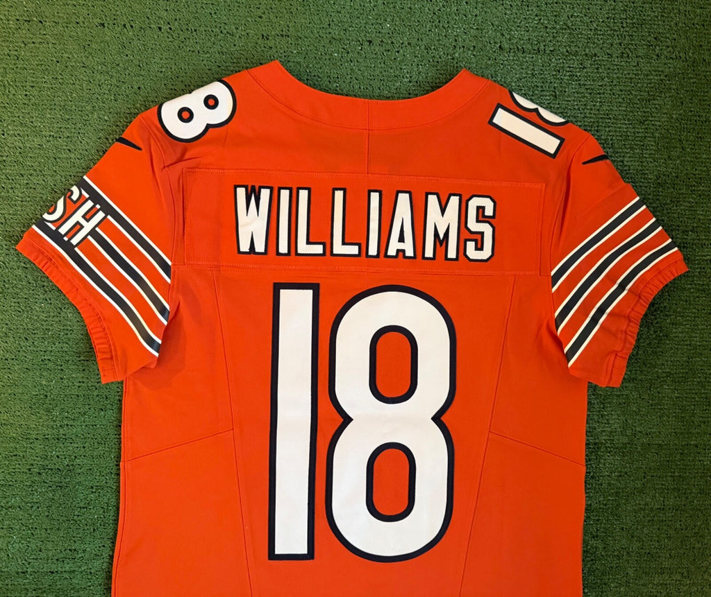 Caleb Williams Chicago Bears Jersey #18 Nike Vapor FUSE Elite Orange Size 40 (Medium) NFL