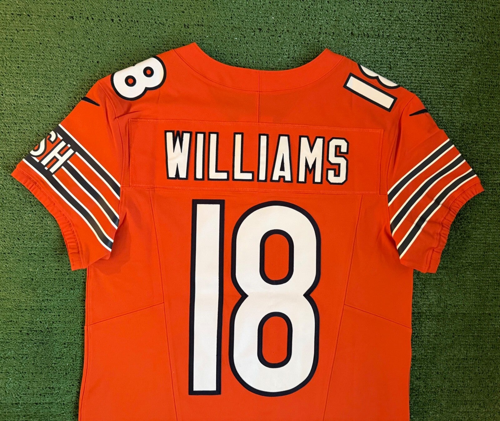 Caleb Williams Chicago Bears Jersey #18 Nike Vapor FUSE Elite Orange Size 40 (Medium) NFL