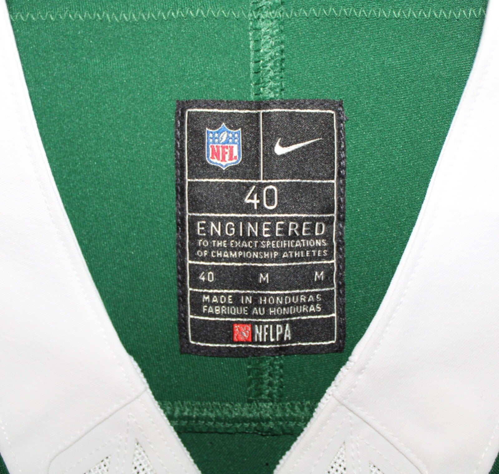 Breece Hall New York Jets Jersey #20 Nike Vapor Fuse Elite Green Size 40 (M) NFL