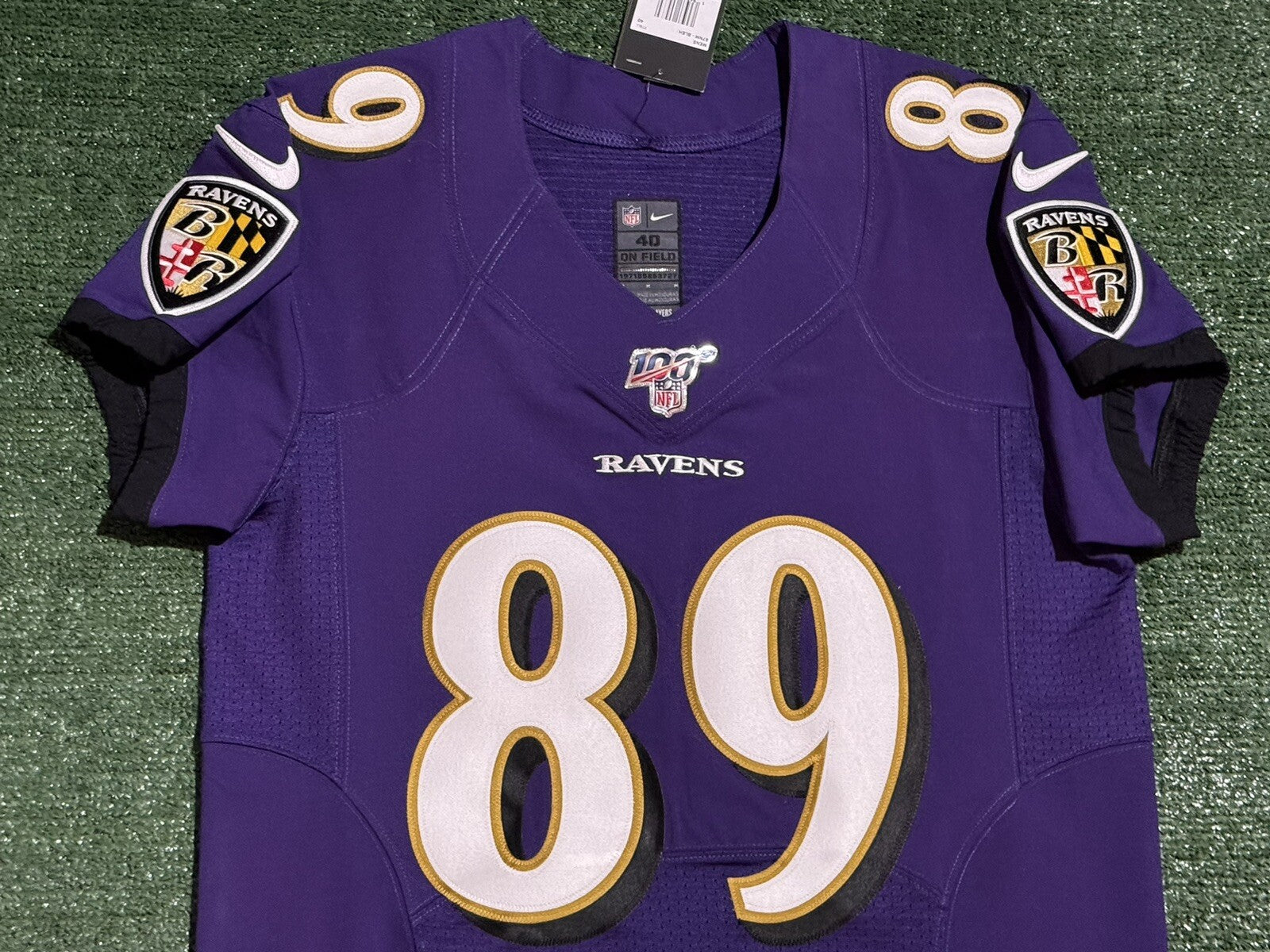 Mark Andrews Baltimore Ravens Jersey #89 Nike Vapor Elite Purple Size 40 (M) NFL
