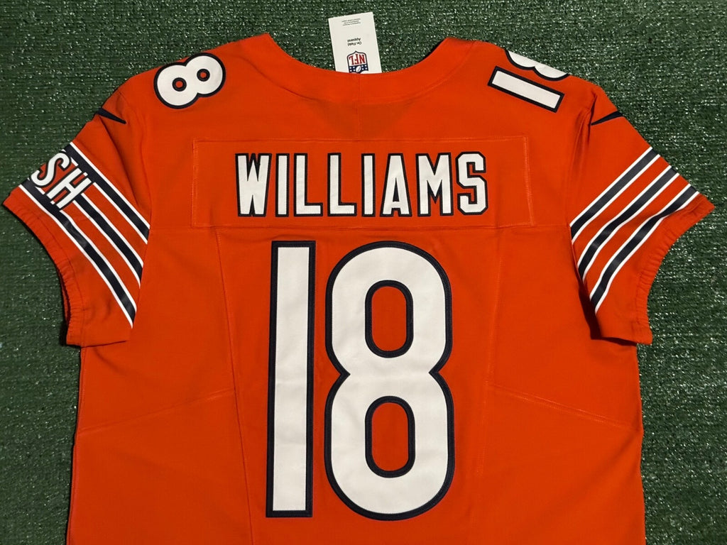 Caleb Williams Chicago Bears Jersey #18 Nike Vapor FUSE Elite Orange Size 48 (XL) NFL