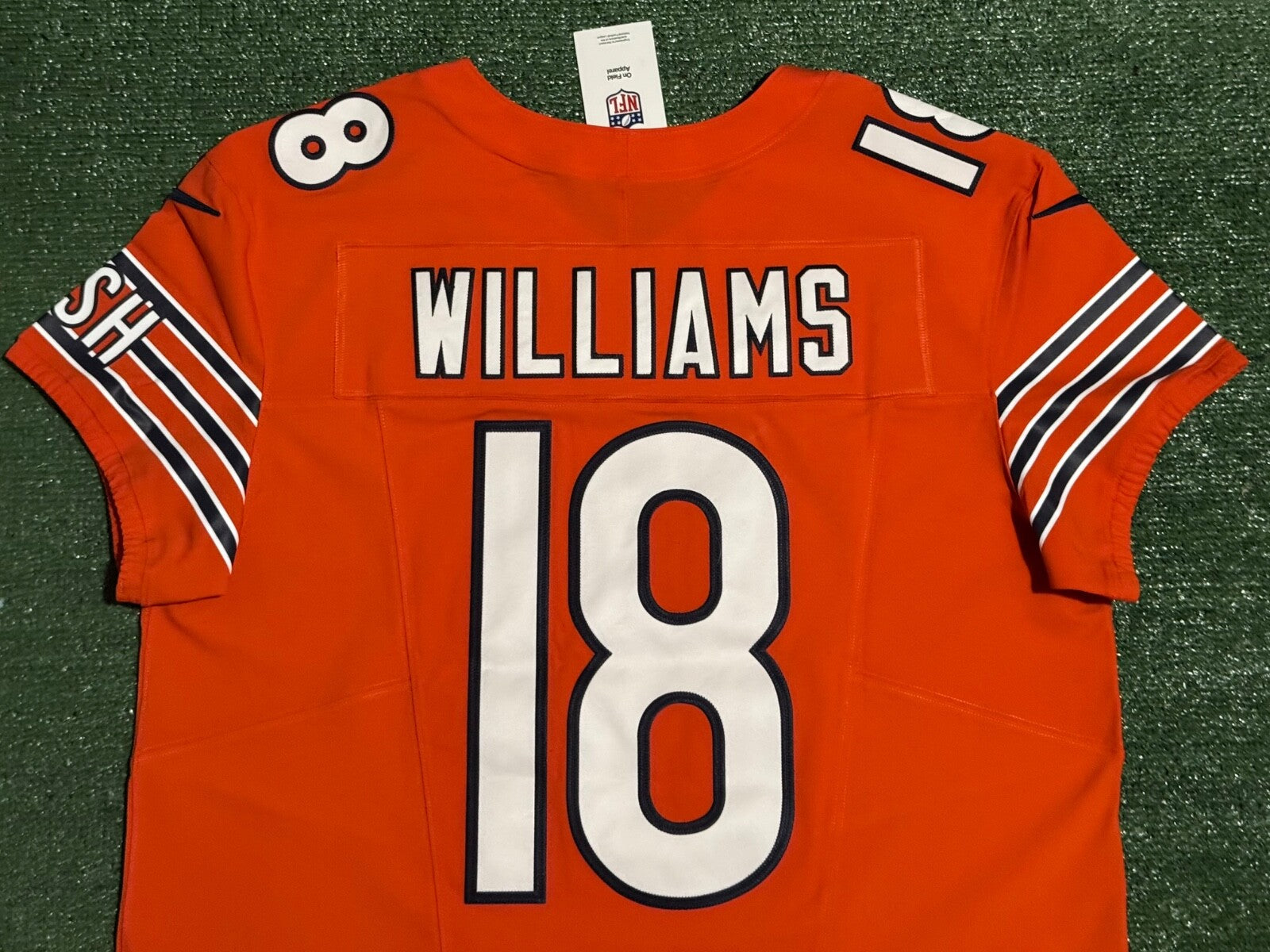 Caleb Williams Chicago Bears Jersey #18 Nike Vapor FUSE Elite Orange Size 48 (XL) NFL