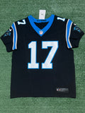 Xavier Legette Carolina Panthers Jersey #17 Nike Vapor FUSE Elite Black Size 44 (Large) NFL