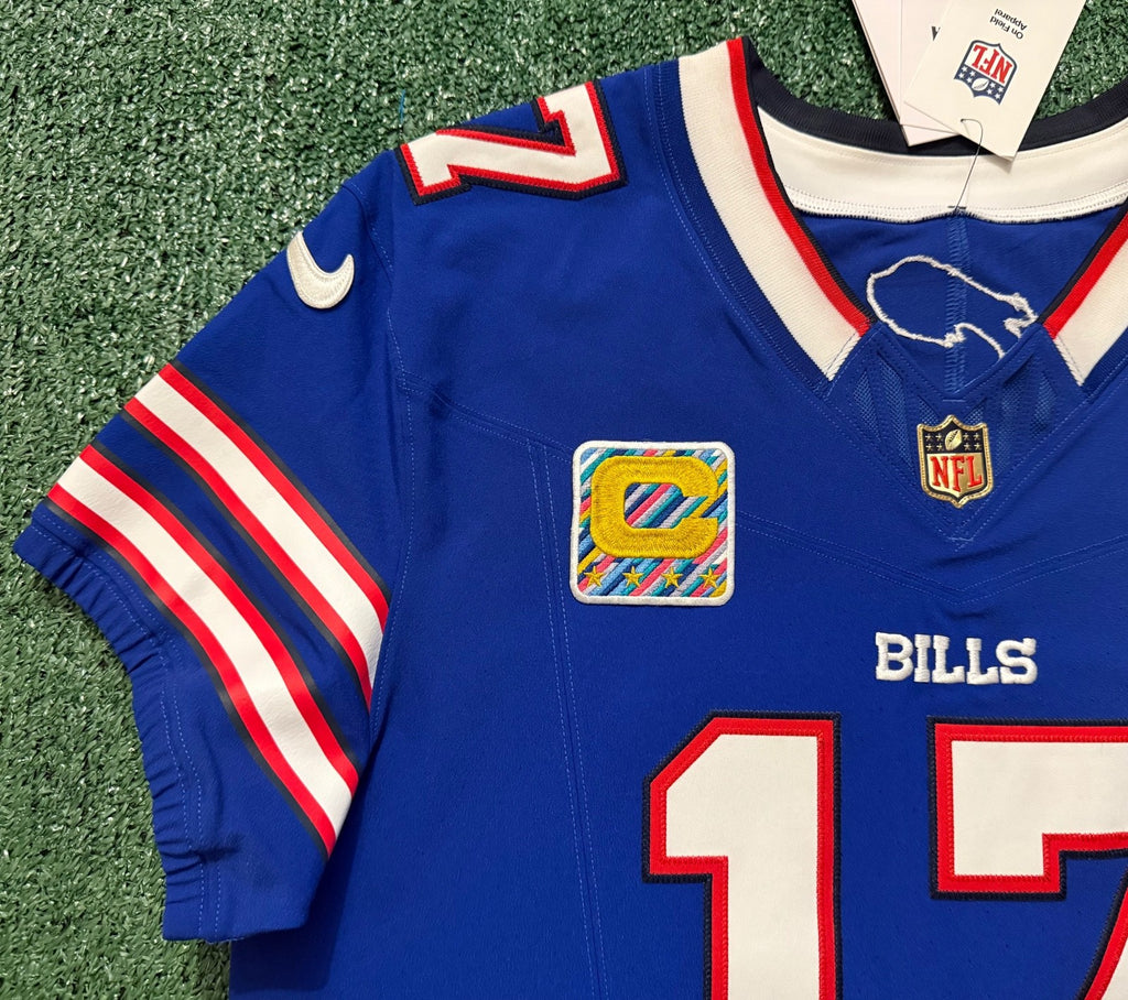 Josh Allen Buffalo Bills Jersey #17 Nike Vapor Fuse Elite Blue Size 44 (L) NFL
