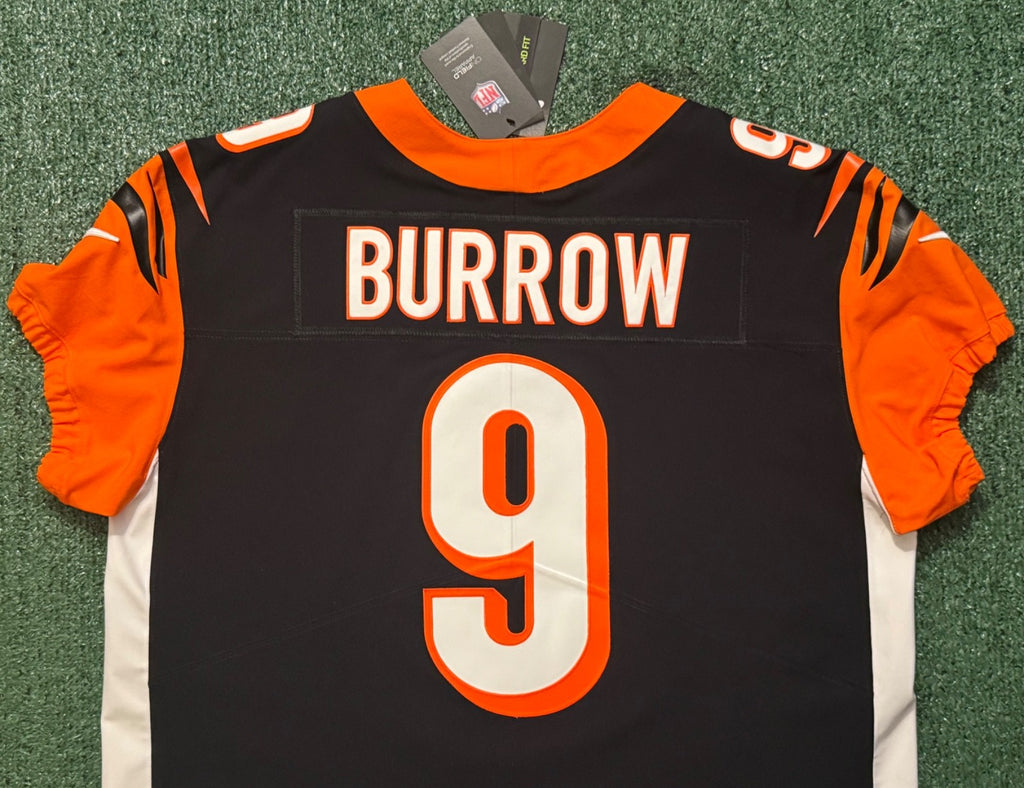 Joe Burrow Cincinnati Bengals Jersey #9 Nike Vapor Elite Black Size 48 (XL) NFL