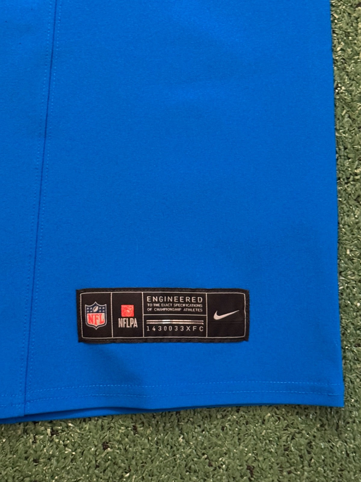 Penei Sewell Detroit Lions Jersey #58 Nike Vapor FUSE Elite Blue 44 (Large) NFL