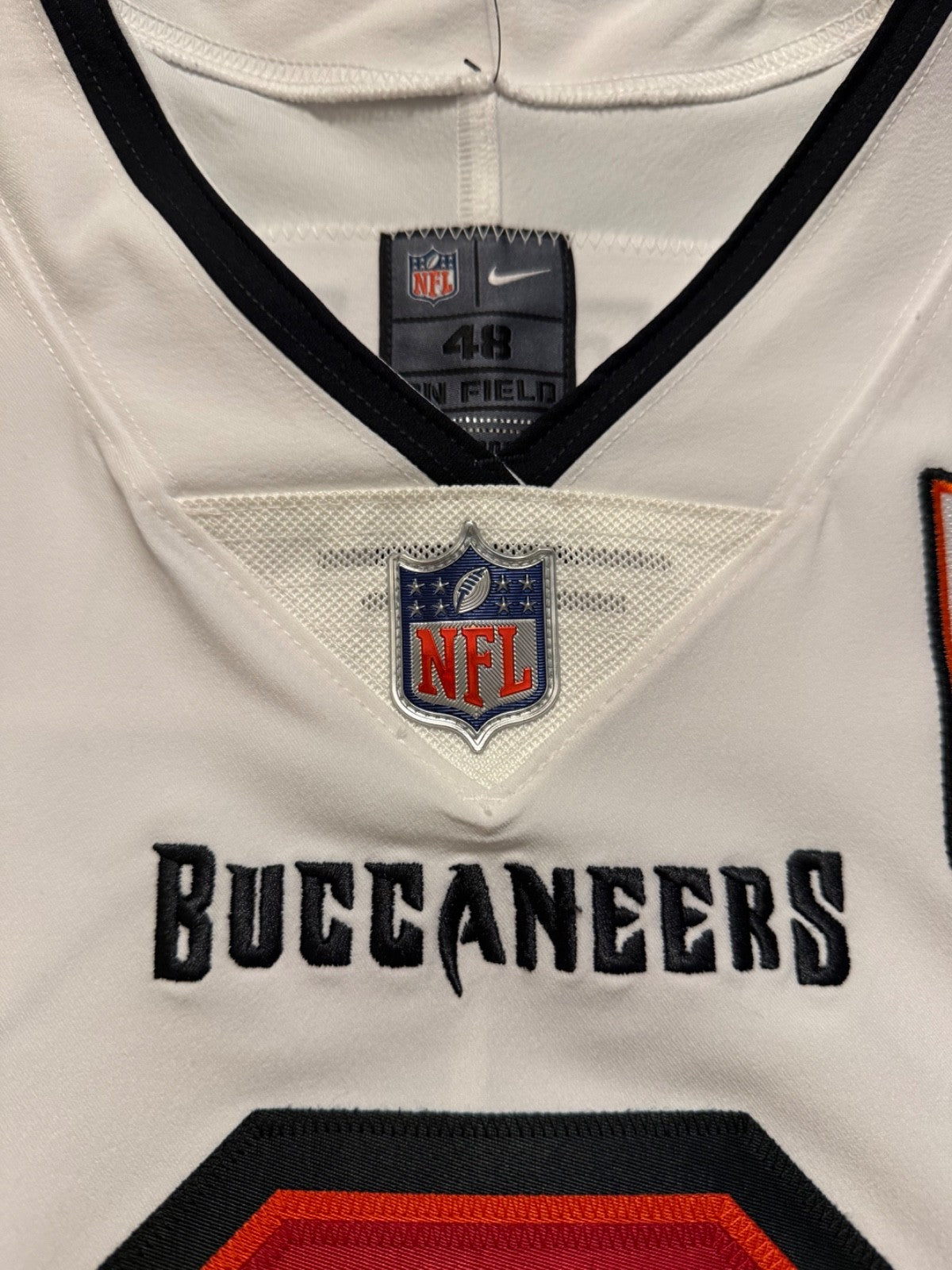 Emeka Egbuka Tampa Bay Buccaneers Jersey #2 Nike Vapor Elite White Size 48 (XL) NFL