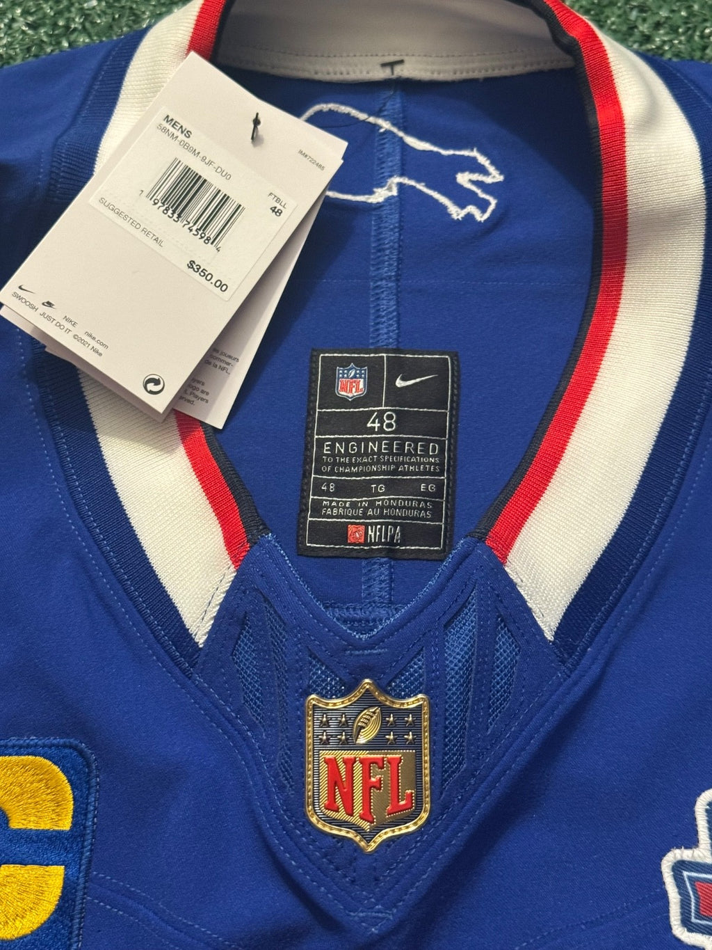 Josh Allen Buffalo Bills Jersey #17 Nike Vapor Fuse Elite Blue Size 48 (XL) NFL
