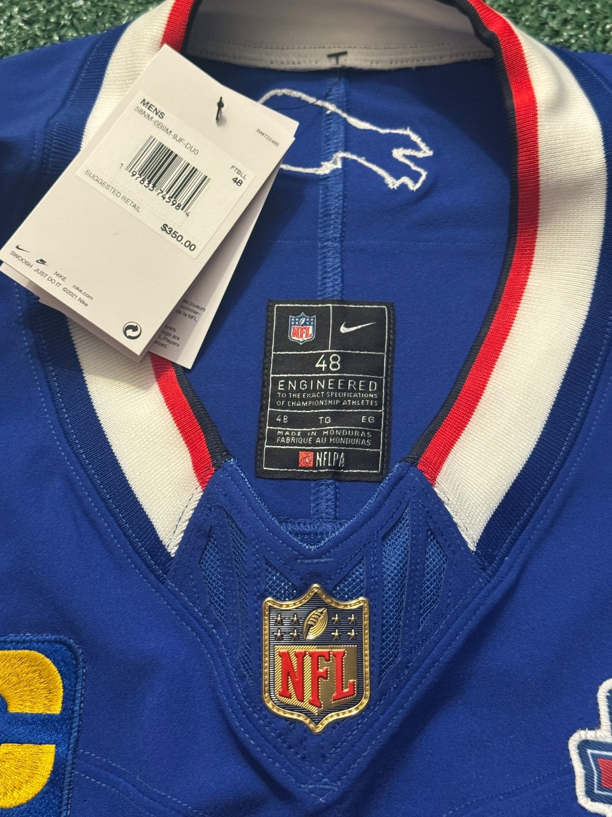 Josh Allen Buffalo Bills Jersey #17 Nike Vapor Fuse Elite Blue Size 48 (XL) NFL