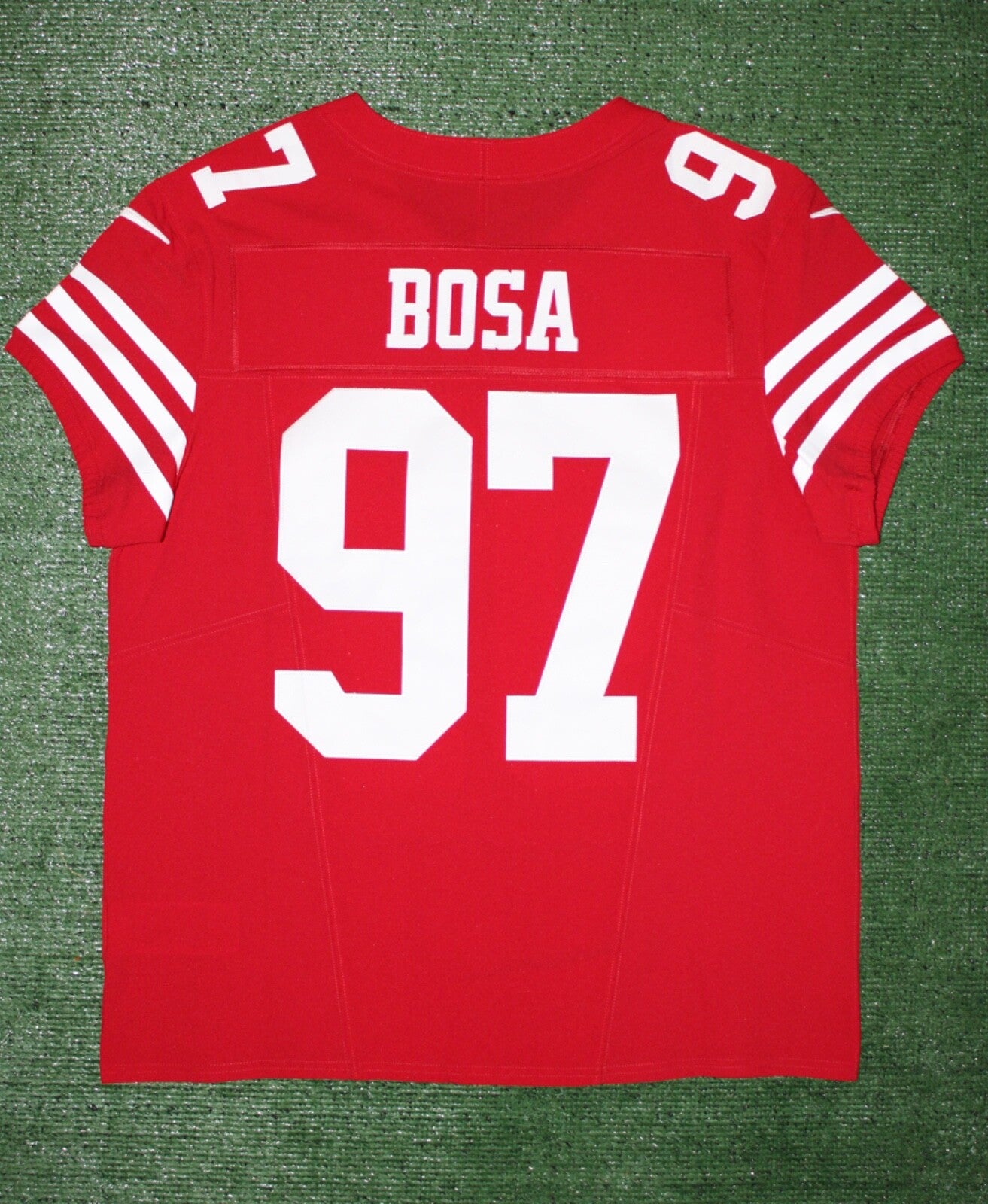 Nick Bosa San Francisco 49ers
Jersey #97 Nike Vapor FUSE Elite red Size 44 (Large) NFL