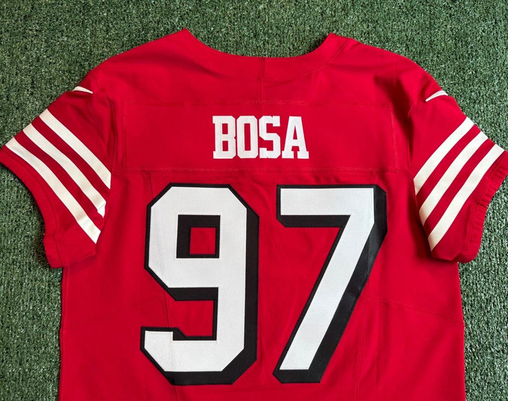Nick Bosa San Francisco 49ers
Jersey #97 Nike Vapor FUSE Elite red Size 44 (Large) NFL