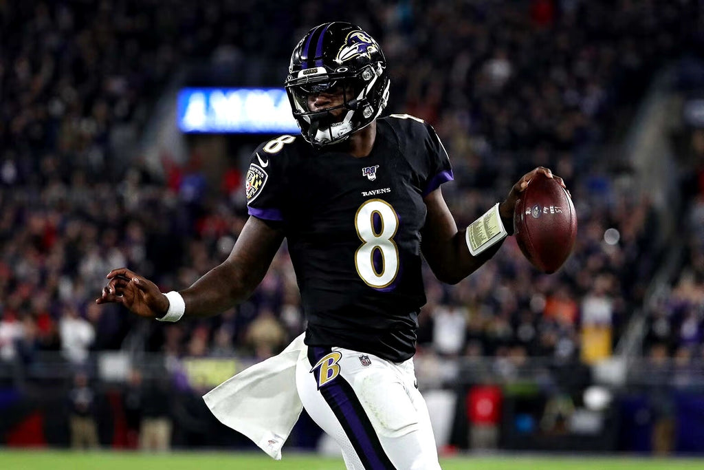 Lamar Jackson Baltimore Ravens Jersey #8 Nike Vapor Elite Black Size 48 (XL) NFL